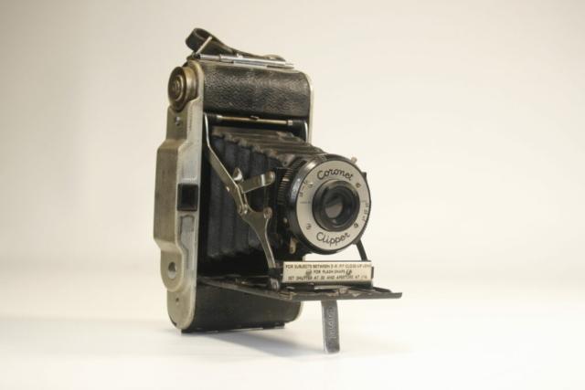 Coronet Clipper. 120 film. 1950. Engeland