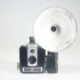 Kodak Brownie Hawkeye Flash. Bakkelieten box camera met flits. 620 film. 1950-1961. USA