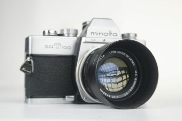 Minolta SR-T 100.  35mm SLR camera. 1971. Japan.
