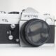 Petri TTL (FTX). 35mm SLR camera. Ca. 1974. Japan. Petri TTL. 35mm SLR camera. Ca. 1974. Japan.
