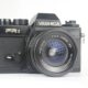 Yashica FR I. 35mm SLR camera. Sun wide auto lens. 1977. Japan.
