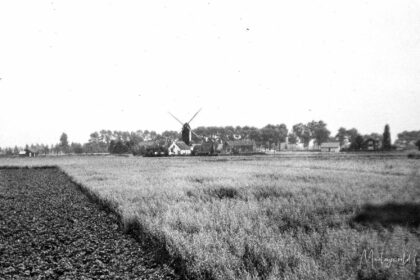 Uitkijk op wijk de Molenhoek te Rosmalen. In de jaren 50.