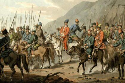 kozakken op een schilderij