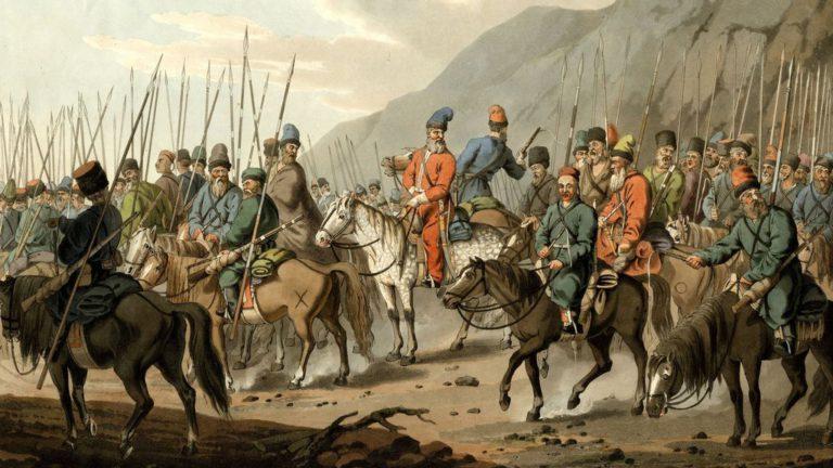 kozakken op een schilderij