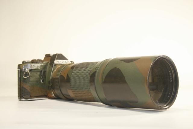 Pentax ME. Homepaint. Camo. SLR camera