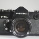 Petri TTL (Petri FTX). SLR camera. 35mm film. 1974. Japan. Zwart. Petri TTL (Petri FTX). SLR camera. 35mm film. 1974. Japan. Zwart