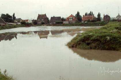 Achterkant van de Heer en Beekstraat in Rosmalen. Een wijk in opbouw.