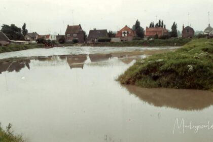 Achterkant van de Heer en Beekstraat in Rosmalen. Een wijk in opbouw.