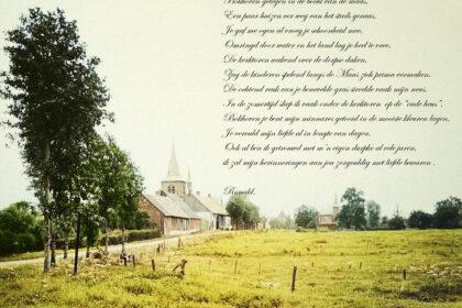 Foto van Bokhoven met gedicht