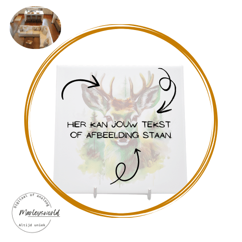 Tegel met foto uit uw eigen collectie. Uniek!