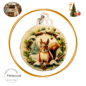 Kerstbal afbeelding Eekhoorn